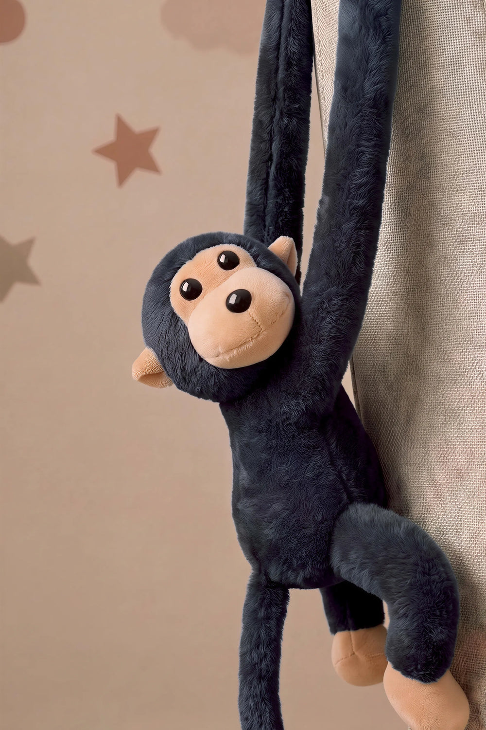Füme Elleri Yapışabilen Maymun Peluş Oyuncak