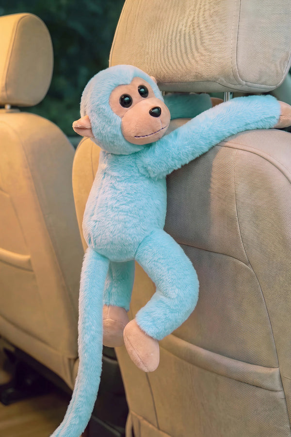 Turkuaz Elleri Yapışabilen Maymun Peluş Oyuncak – görsel 5