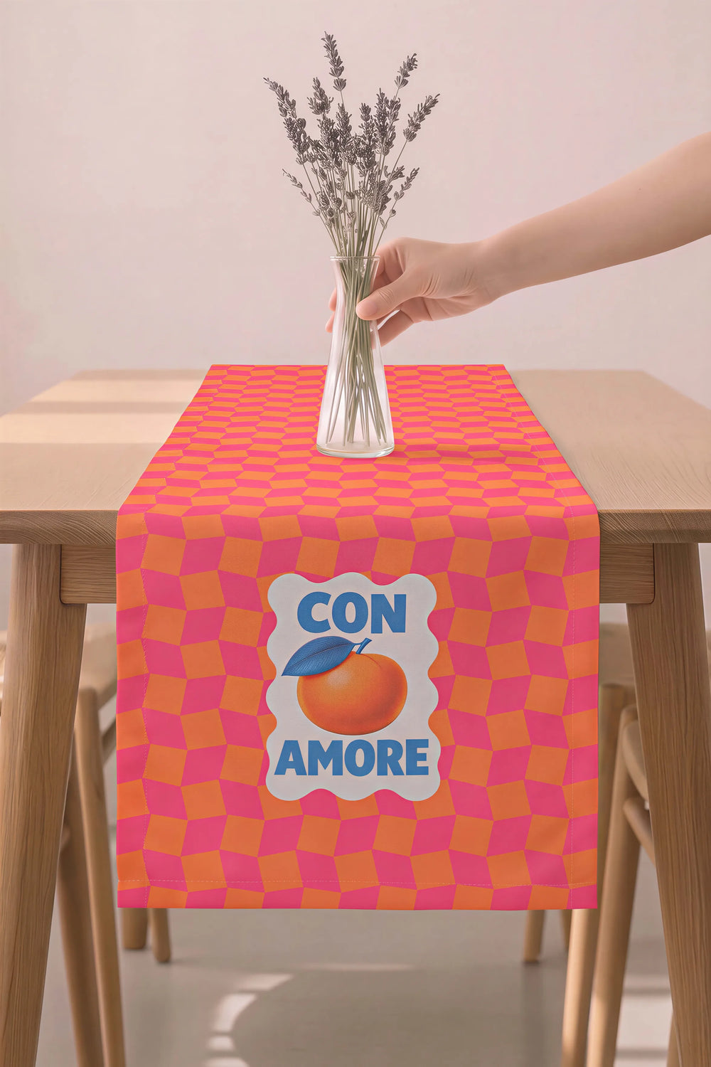 Con Amore Baskılı Runner 40x140 cm