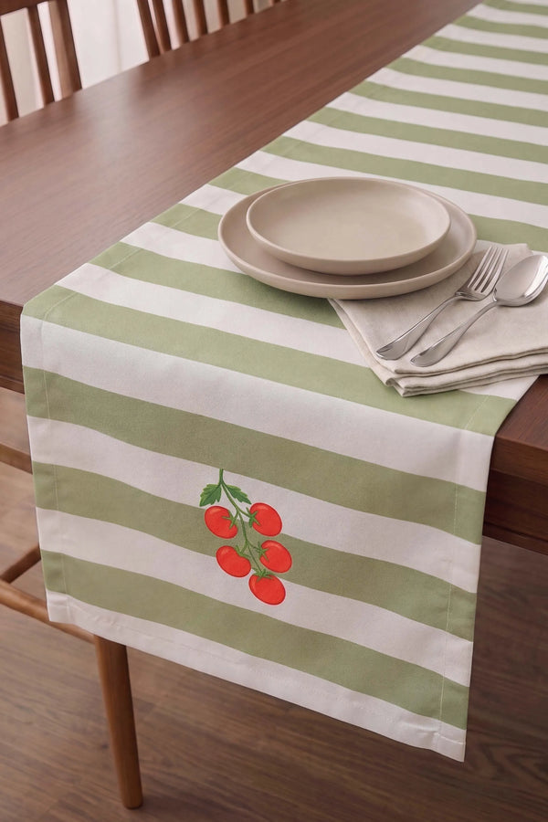 Cherry Vine Baskılı Runner 40x140 cm