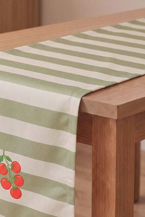 Cherry Vine Baskılı Runner 40x140 cm