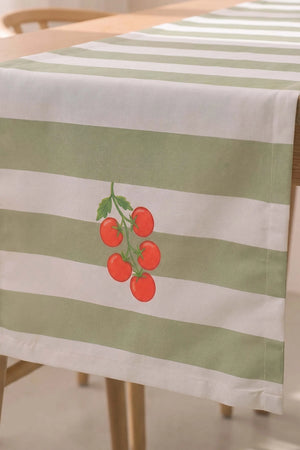Cherry Vine Baskılı Runner 40x140 cm
