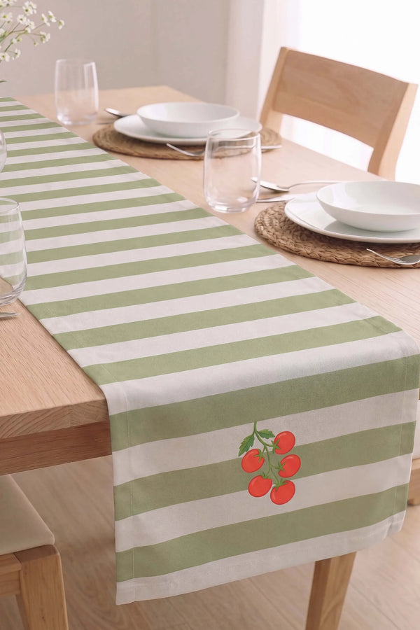 Cherry Vine Baskılı Runner 40x140 cm