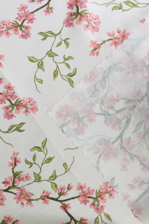Sakura Dertsiz & Kolay Temizlenir Fırfırlı Masa Örtüsü 145x200 cm – görsel 6