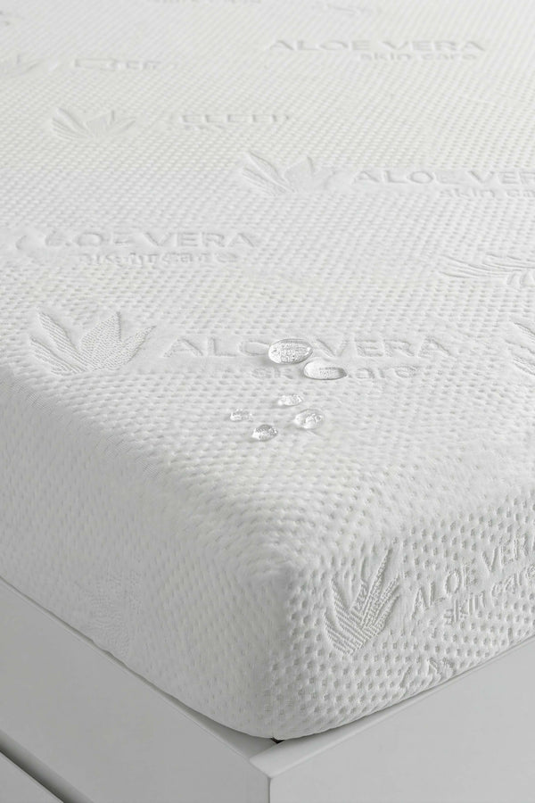 Aloe Vera Sıvı Geçirmez Çift Kişilik Yatak Alezi 160x200 cm – görsel 6