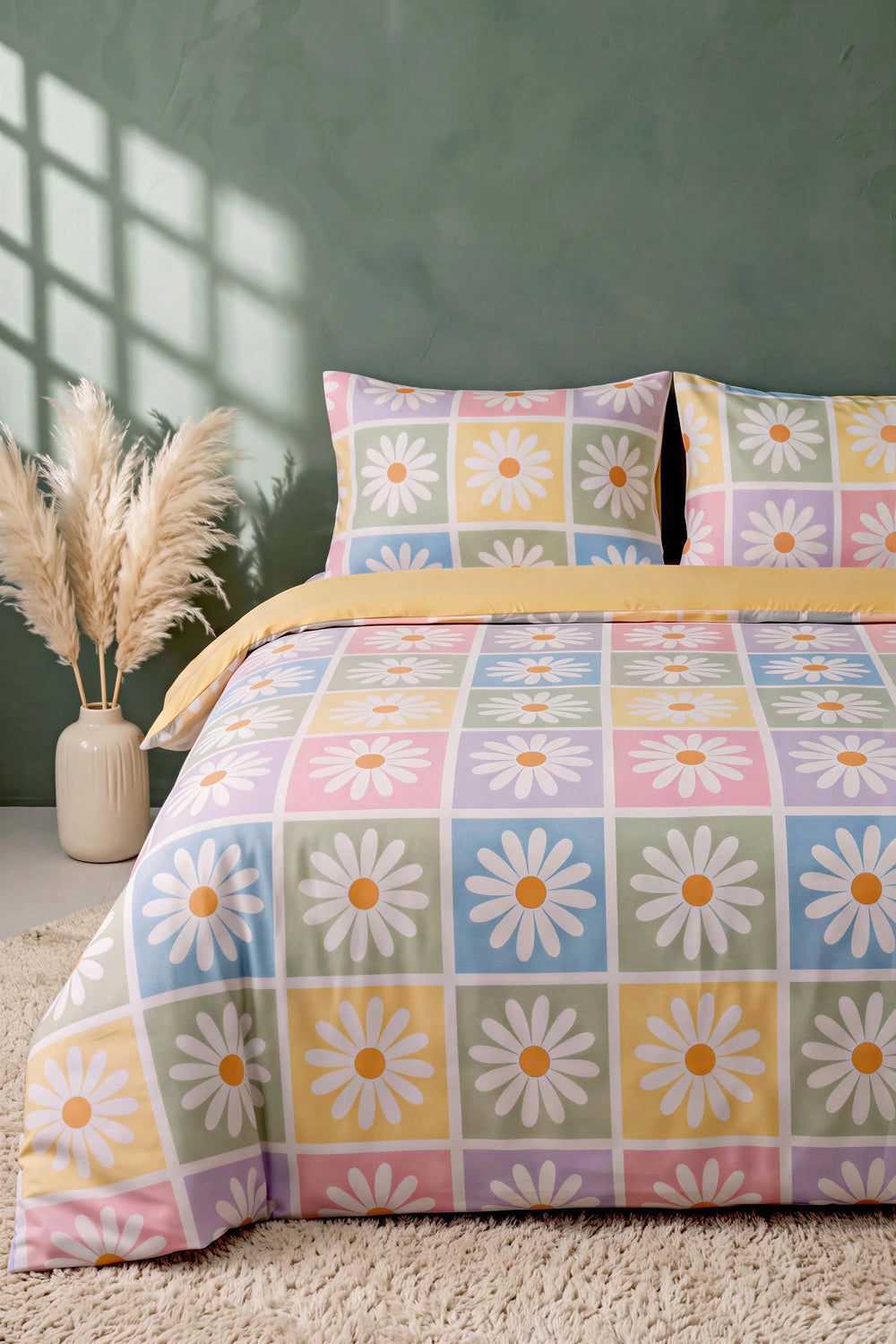 Candy Bloom Nefes Alan Pamuklu Çift Kişilik Nevresim Takımı
