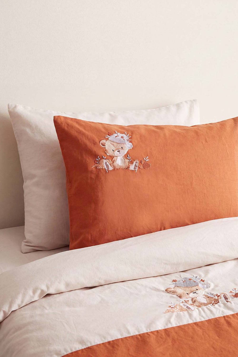 Cuddly Nakışlı %100 Pamuklu Bebek Nevresim Takımı