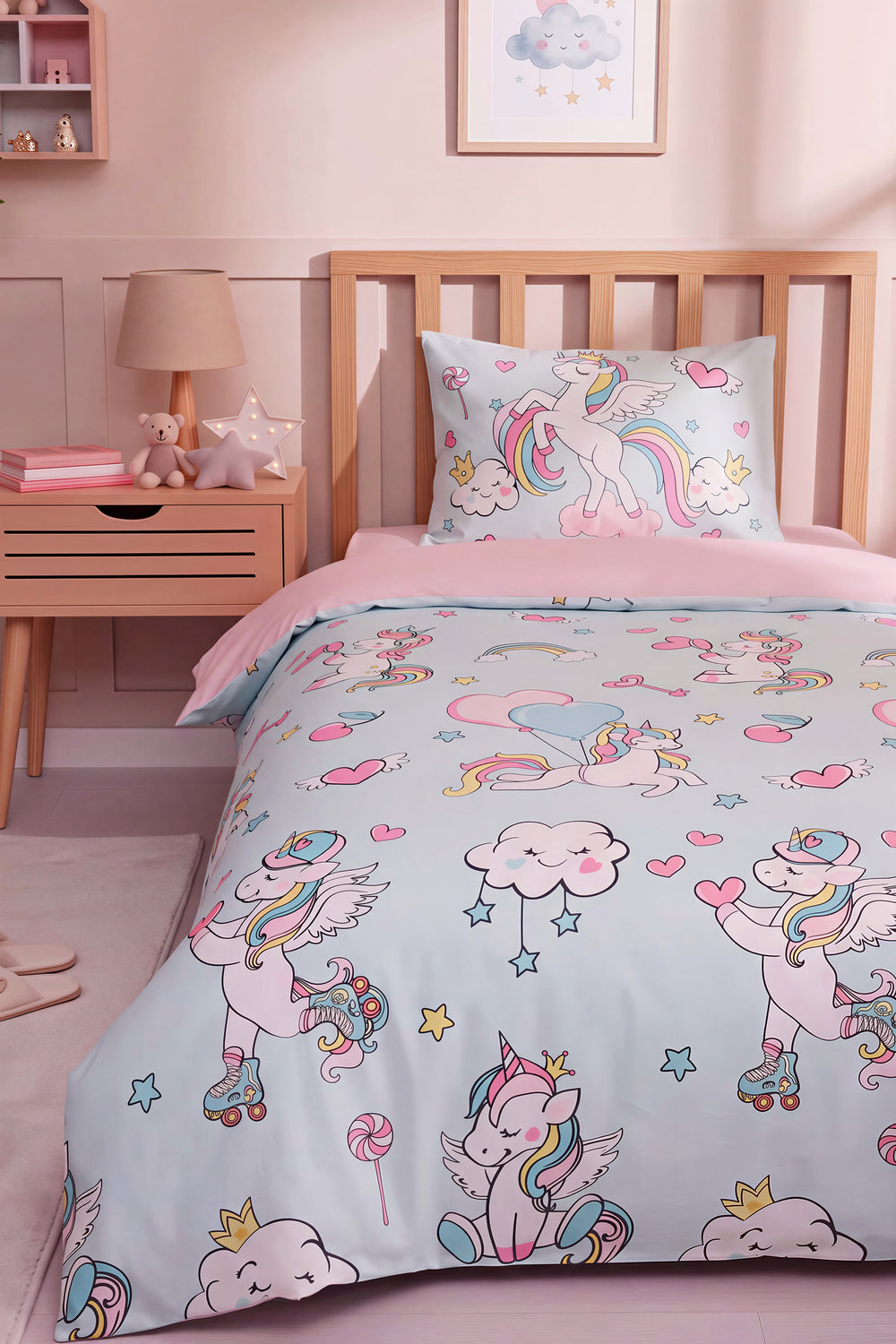 Junior Twinka %100 Pamuklu Tek Kişilik Çocuk Nevresim Takımı