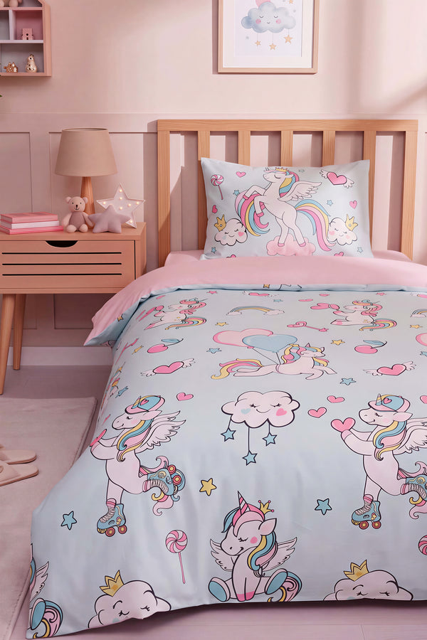 Junior Twinka %100 Pamuklu Tek Kişilik Çocuk Nevresim Takımı