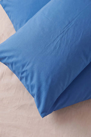 Saks Mavisi Ranforce %100 Pamuklu 2'li Yastık Kılıfı 50x70 cm