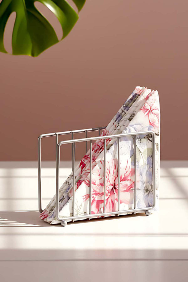 Silver Kafes Metal Peçetelik