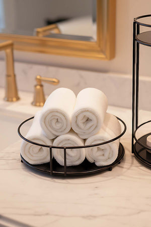 Siyah Metal Düzenleyici Stand