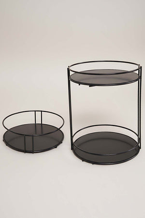 Siyah Metal Düzenleyici Stand