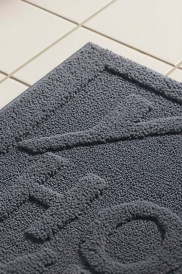 Home Kabartmalı Pamuklu 2’li Banyo & Klozet Paspas Takımı