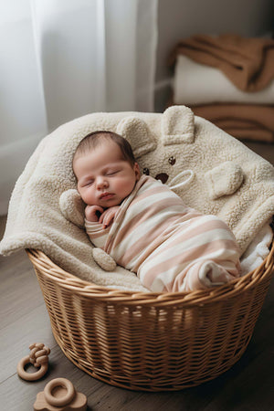 Ayıcık Figürlü Peluş Bebek Battaniyesi