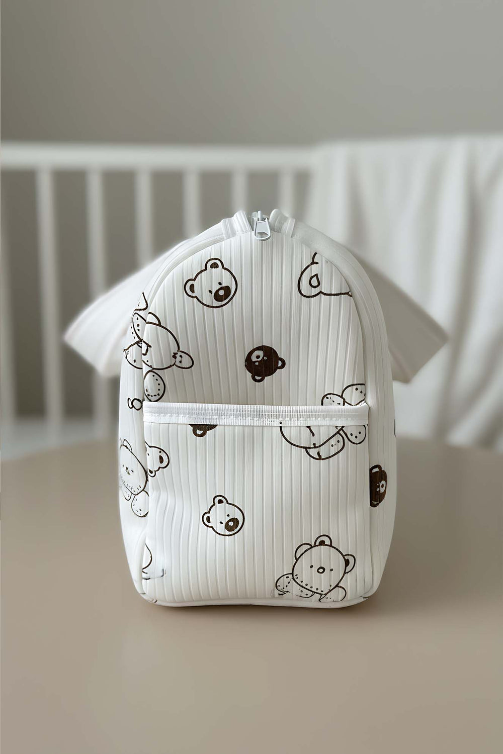 Mini Ayıcık Fiyonklu Anne Bebek Bakım Çantası