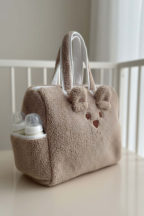 Peluş Ayıcık Anne Bebek Bakım Çantası