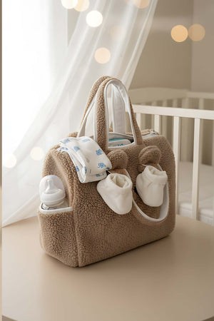 Peluş Ayıcık Anne Bebek Bakım Çantası