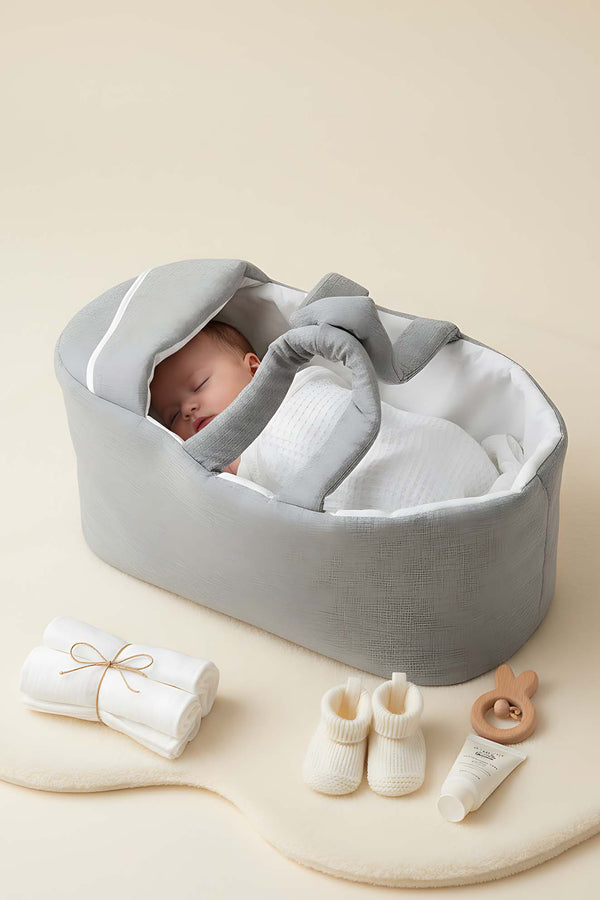 Gri Bebek Taşıma Çantası