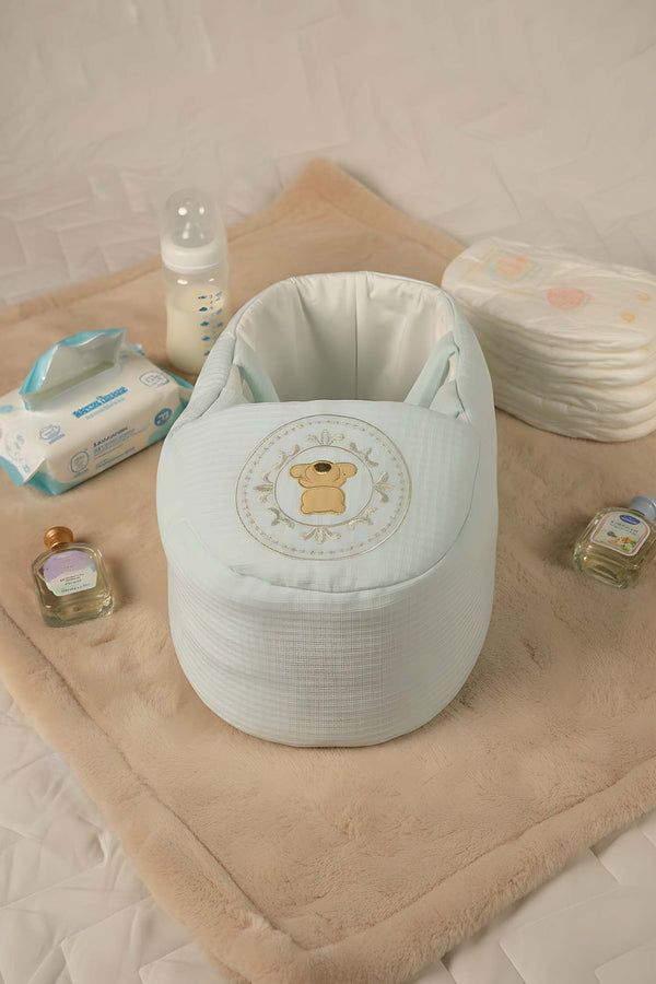 Mavi Ayıcık Bebek Taşıma Çantası