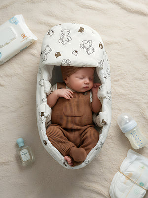 Mini Ayıcıklı Bebek Taşıma Çantası