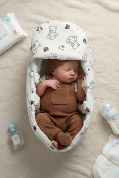 Mini Ayıcıklı Bebek Taşıma Çantası
