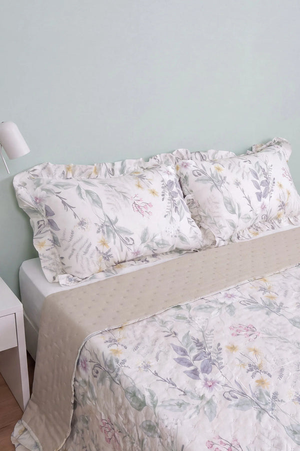 Orman Çiçekleri Breeze Çift Kişilik Yatak Örtüsü Seti – 3 Parça