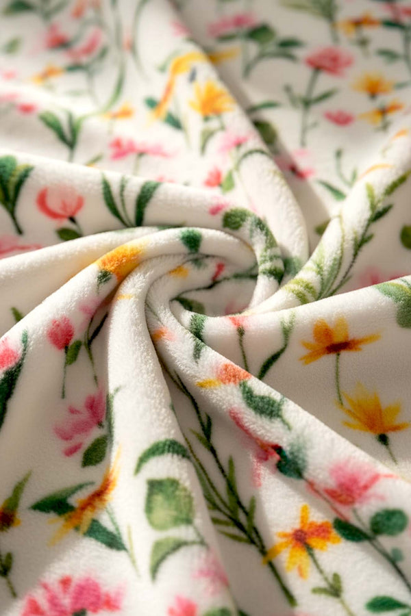 Botanical Çift Kişilik Peluş Battaniye