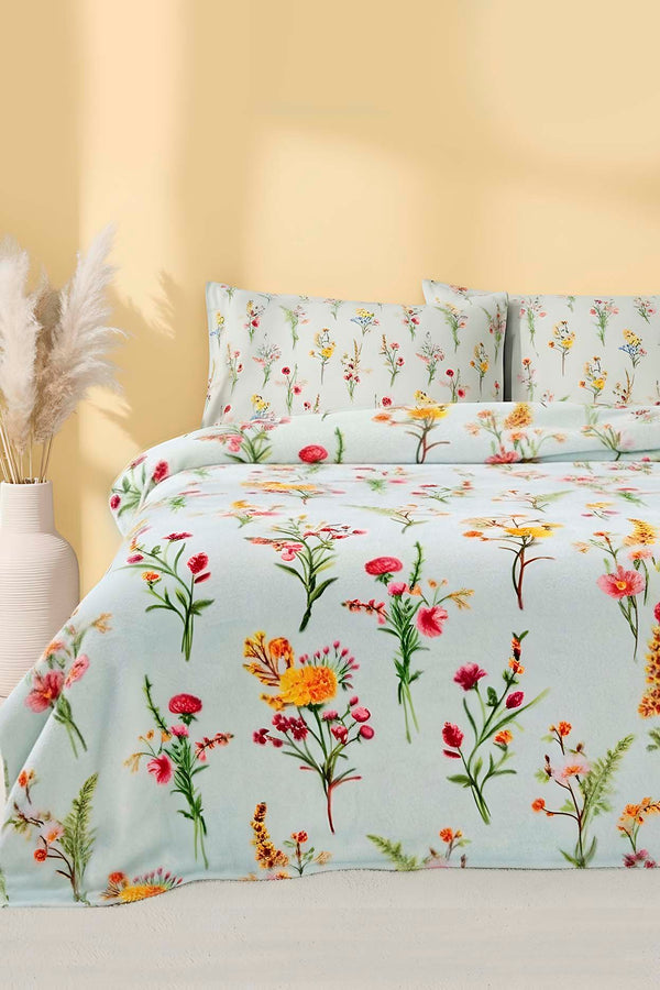 Begonvil Çift Kişilik Outlet Peluş Battaniye