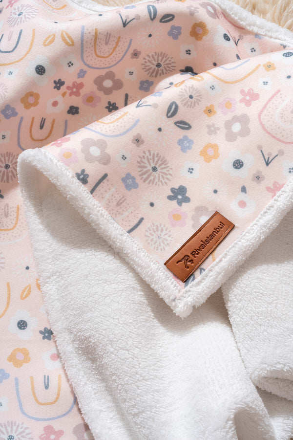 Fluffy Bebek Battaniyesi 70x100 Cm Gökkuşağı Desen