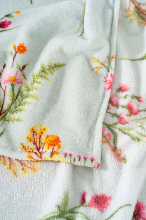 Begonvil Çift Kişilik Outlet Peluş Battaniye