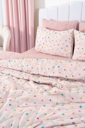 Bonny Çift Kişilik Nevresimli Pike Takımı - 7 Parça Çeyiz Seti