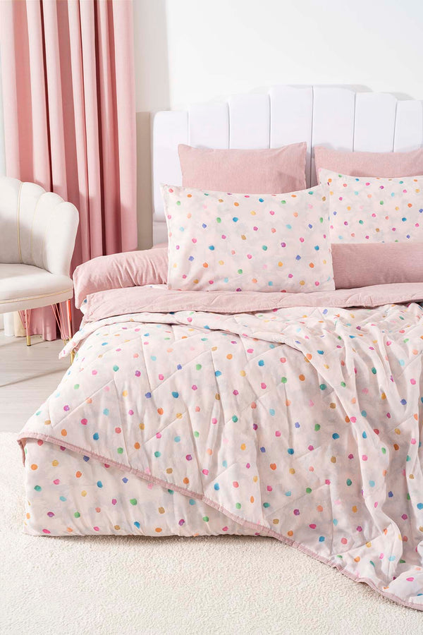 Bonny Çift Kişilik Nevresimli Pike Takımı - 7 Parça Çeyiz Seti