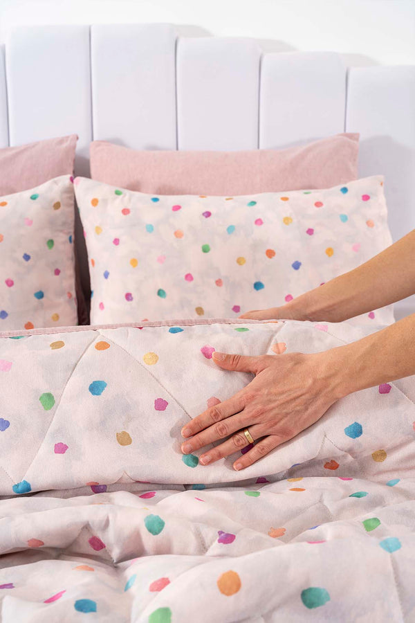 Bonny Çift Kişilik Nevresimli Pike Takımı - 7 Parça Çeyiz Seti