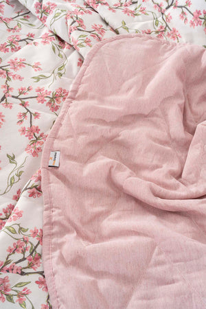 Sakura Çift Kişilik Nevresimli Pike Takımı - 7 Parça Çeyiz Seti