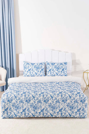 Nova Mavi Çift Kişilik Nevresim Takımı Pamuklu