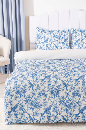 Nova Mavi Çift Kişilik Nevresim Takımı Pamuklu