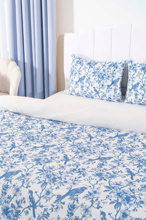 Nova Mavi Çift Kişilik Nevresim Takımı Pamuklu