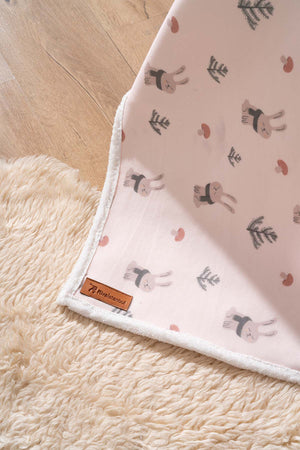 Fluffy Bebek Battaniyesi 70x100 Cm Tavşan Desen