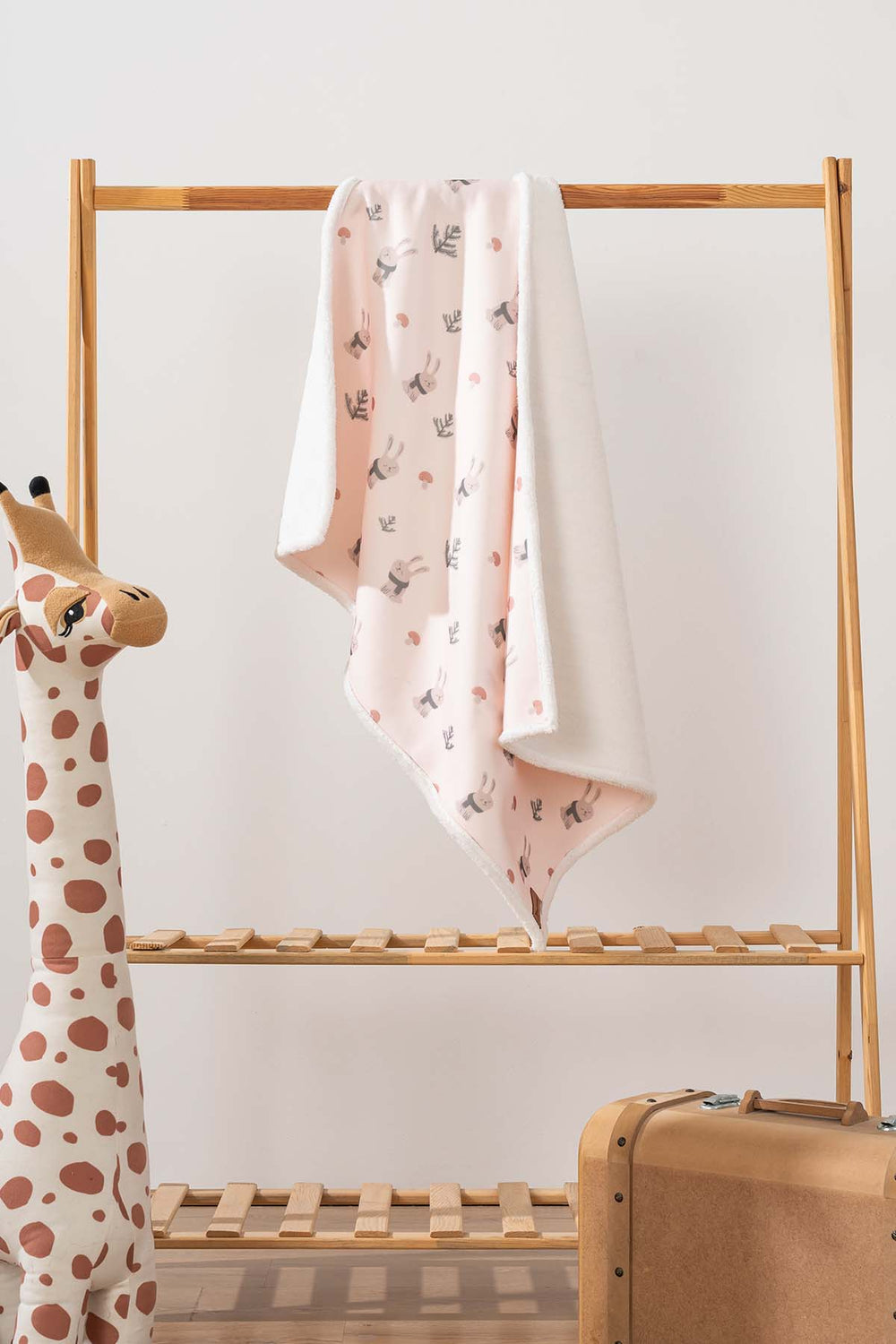 Fluffy Bebek Battaniyesi 70x100 Cm Tavşan Desen