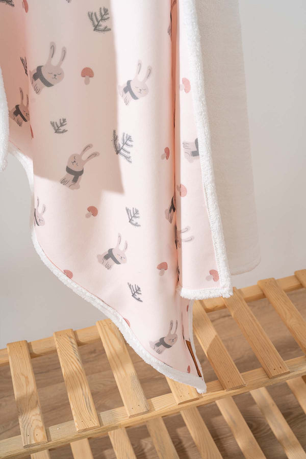 Fluffy Bebek Battaniyesi 70x100 Cm Tavşan Desen