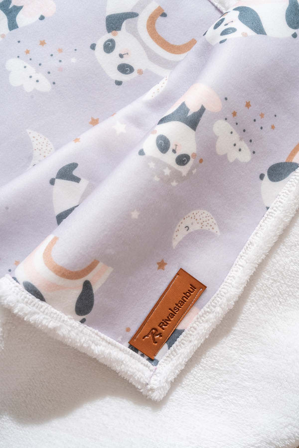 Fluffy Bebek Battaniyesi 70x100 Cm Panda Desen
