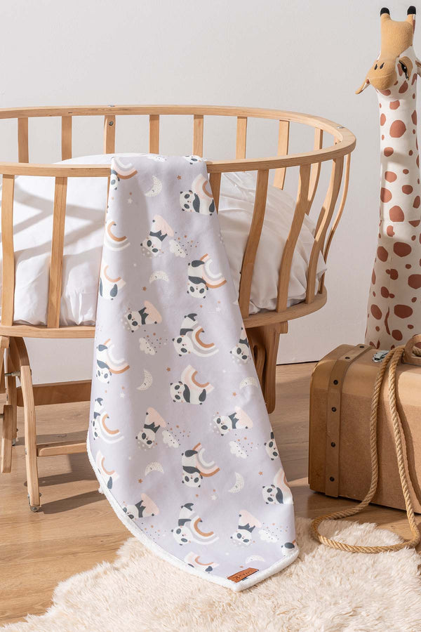 Fluffy Bebek Battaniyesi 70x100 Cm Panda Desen