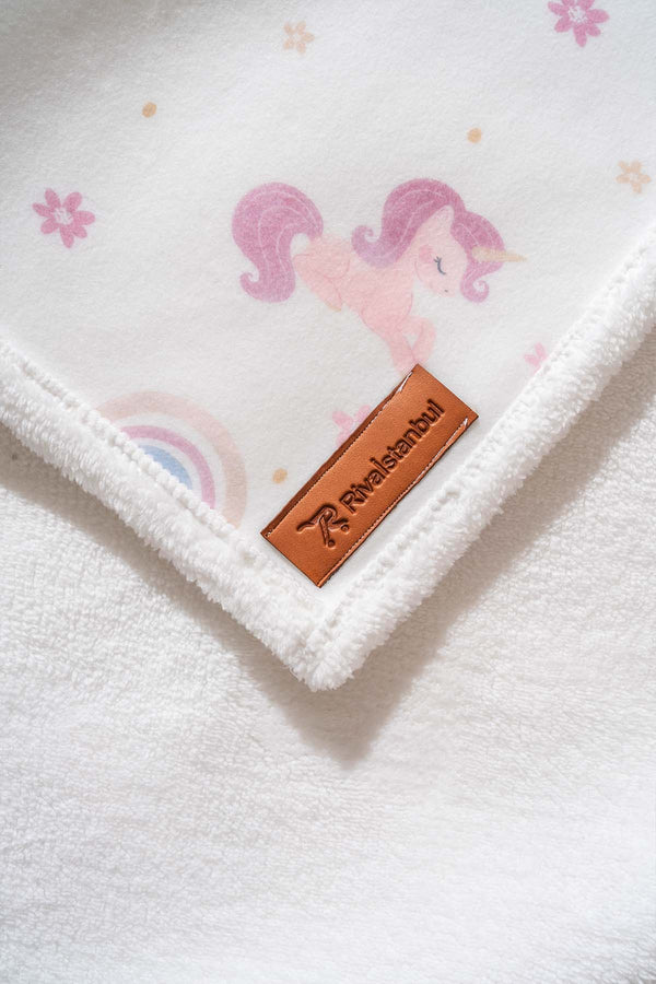 Fluffy Bebek Battaniyesi 70x100 Cm Unıcorn Desen
