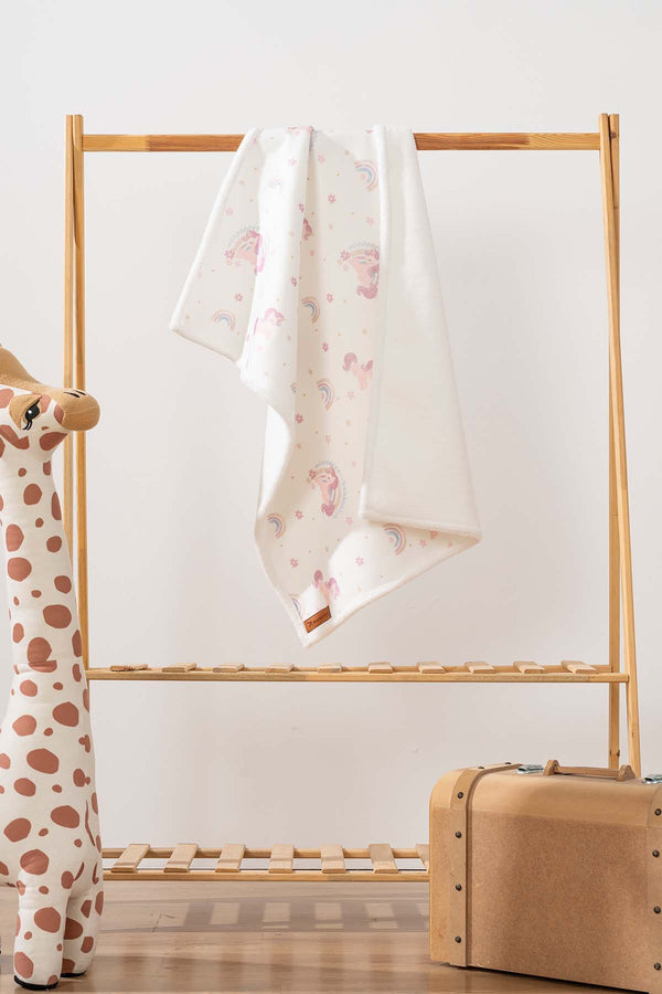 Fluffy Bebek Battaniyesi 70x100 Cm Unıcorn Desen