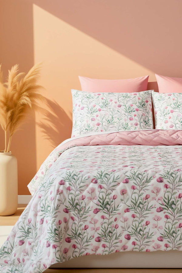 Cherie Çift Kişilik Outlet Pamuklu Kapitone Pike & Yatak Örtüsü