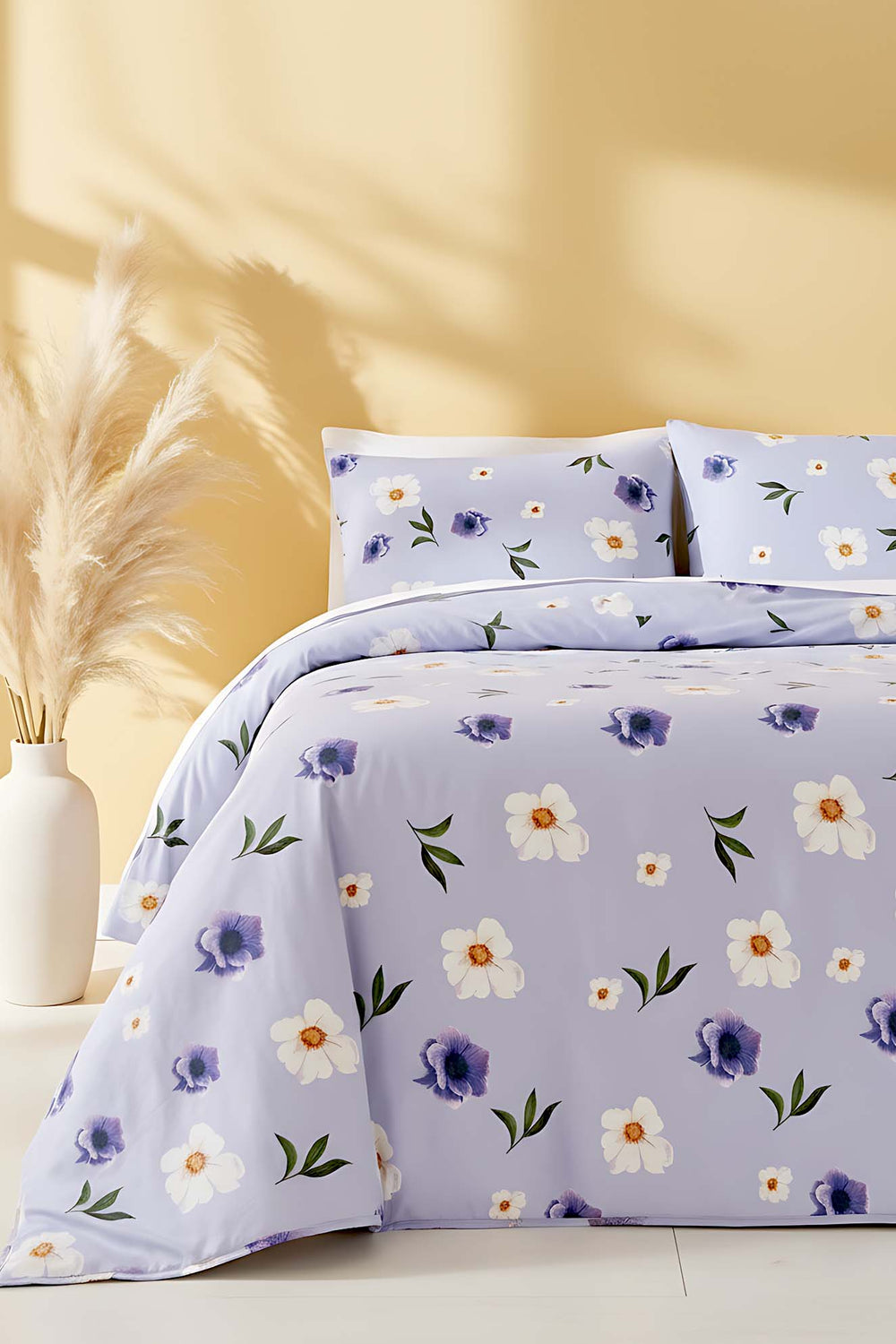 Kır Çiçekleri Çift Kişilik Yazlık Pamuklu Nevresim Takımı