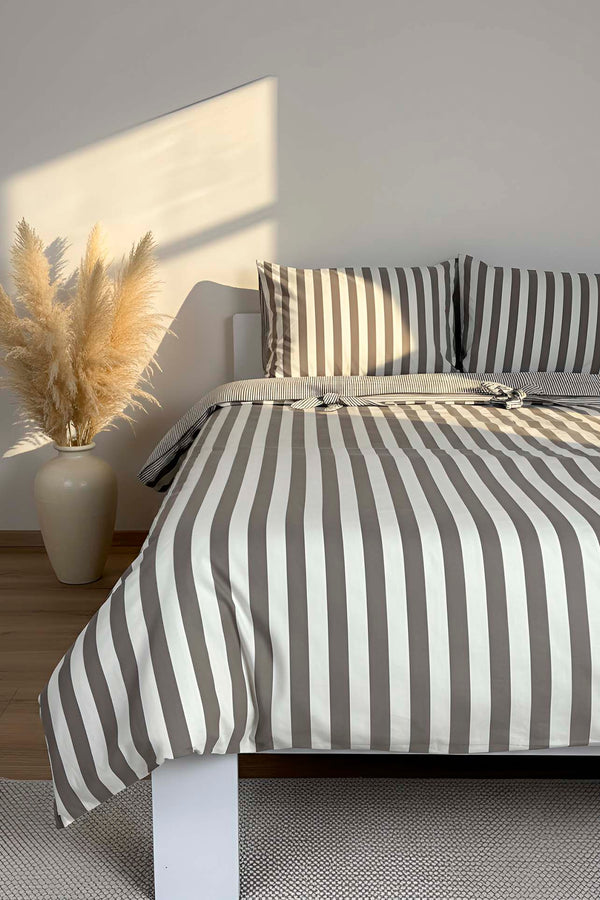 My Sleep Stone Çift Kişilik %100 Pamuklu Nevresim Takımı – 4 Parça