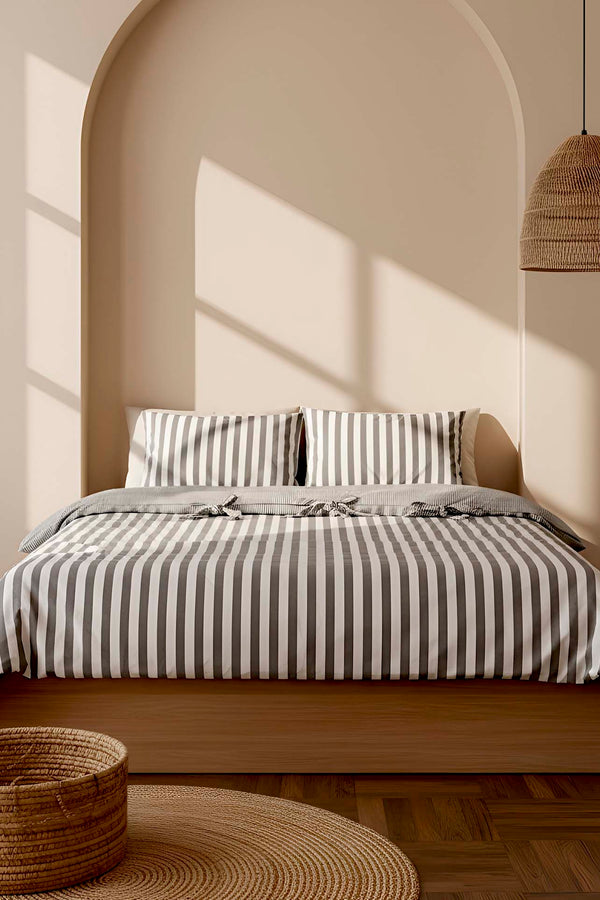 My Sleep Stone Çift Kişilik %100 Pamuklu Nevresim Takımı – 4 Parça