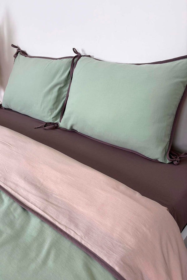 Demeter Mint Çift Kişilik %100 Pamuklu Nevresim Takımı – 4 Parça